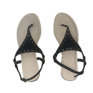 simply vera vera wang black and tan sandals